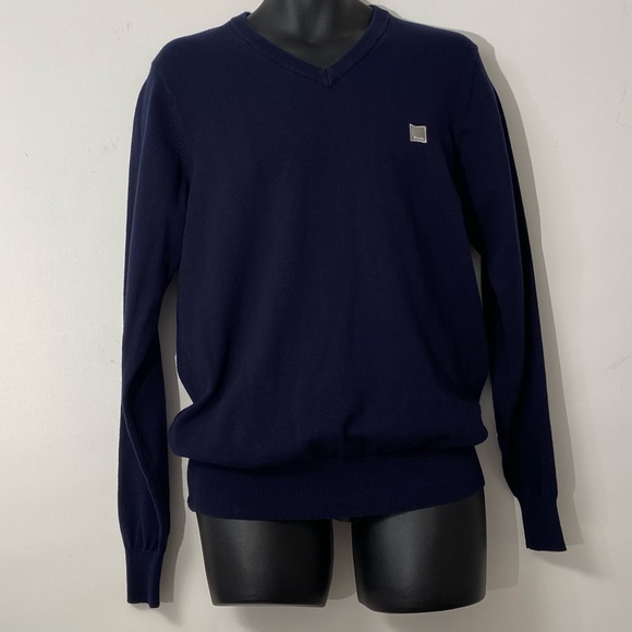 Bench men blue v neck long sleeves pullover sweater,Size L. Pre- owned condition - Picture 15 of 15